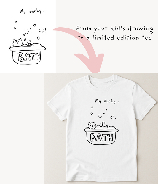 Custom Kids’ Drawing T-shirt — Turn Your Child’s Art into Limited Edition Tee