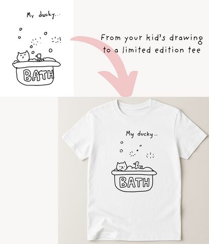 Custom Kids’ Drawing T-shirt — Turn Your Child’s Art into Limited Edition Tee