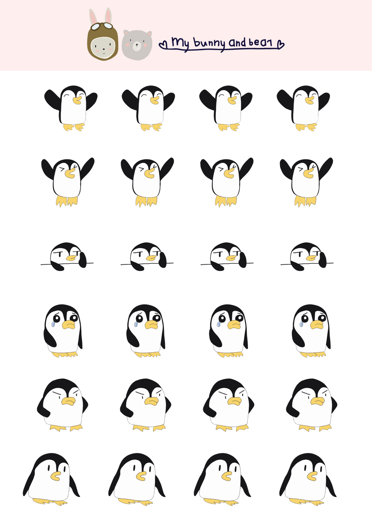 Pre-Order 2027 Penguin Story Desk Calendar | Illustrated by Mommy and Daughter