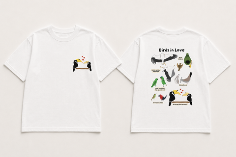 Birds in Love (Customisable with your Spirit Love Bird)