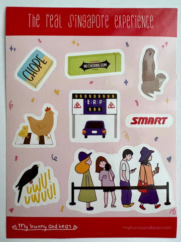 Singapore Sticker Sheets